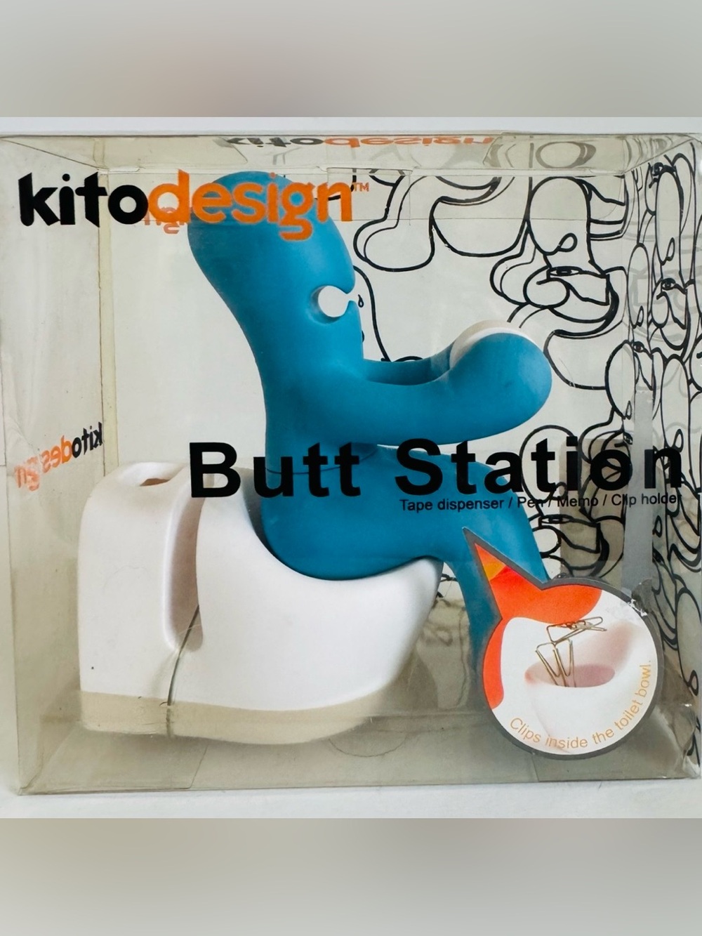NIB, Kito Design “Butt Station” Multi-Functional Desk Organizer